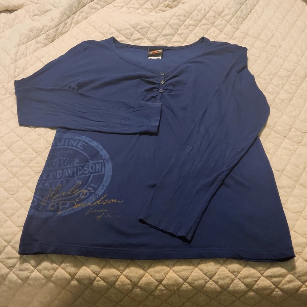 Vintage Harley Davidson Long Sleeve Shirt